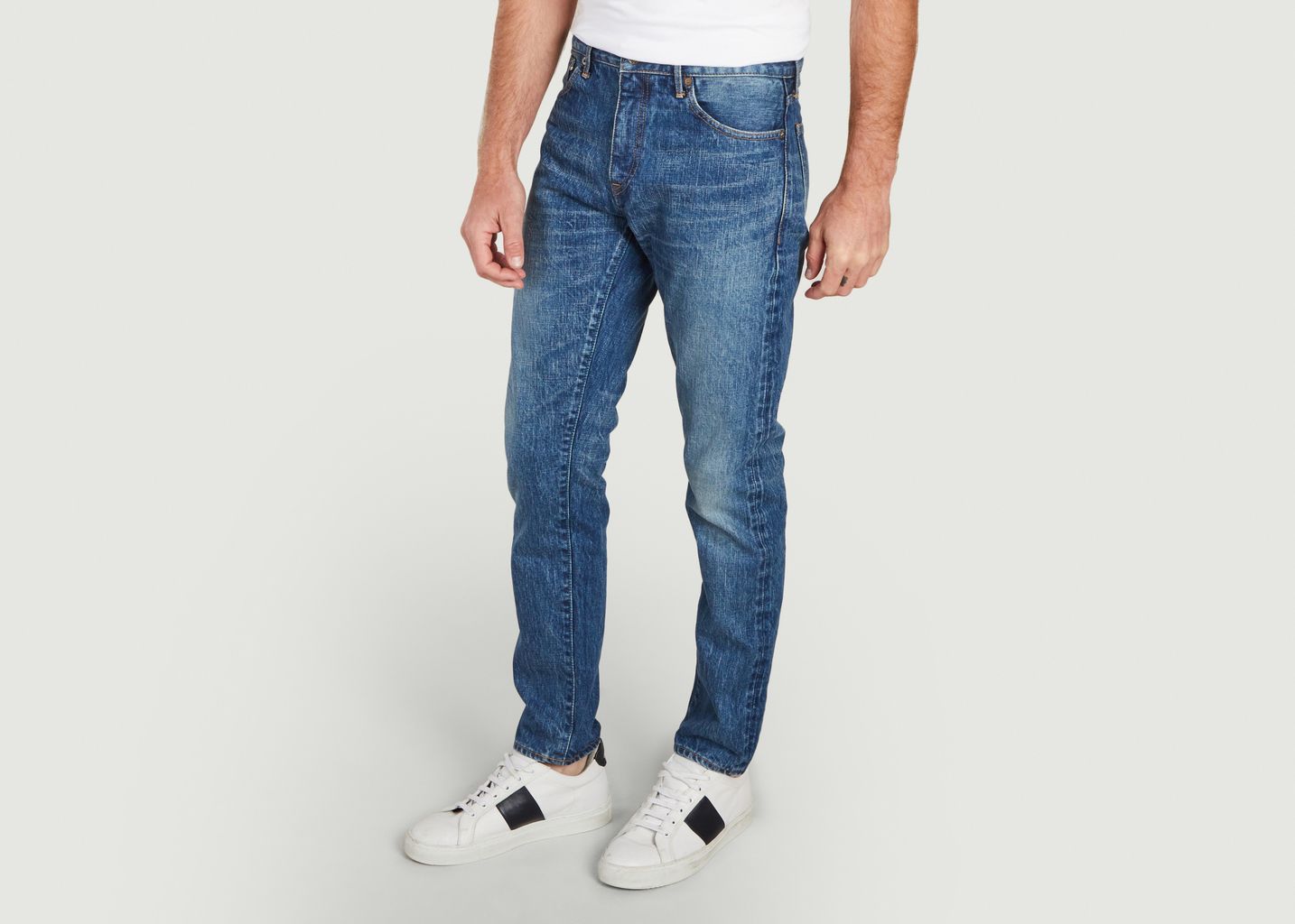 Circle straight cut jeans - Japan Blue Jeans